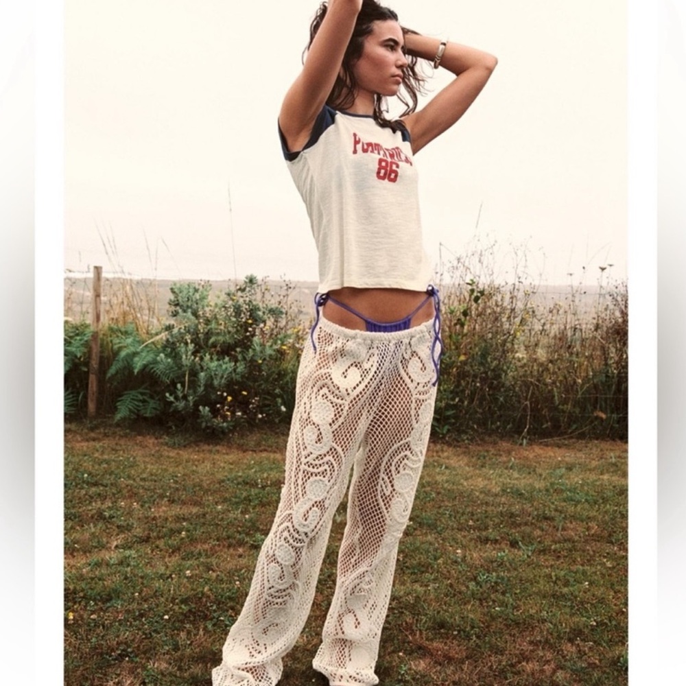 ZARA CROTCHET PANTS Size Small NWT